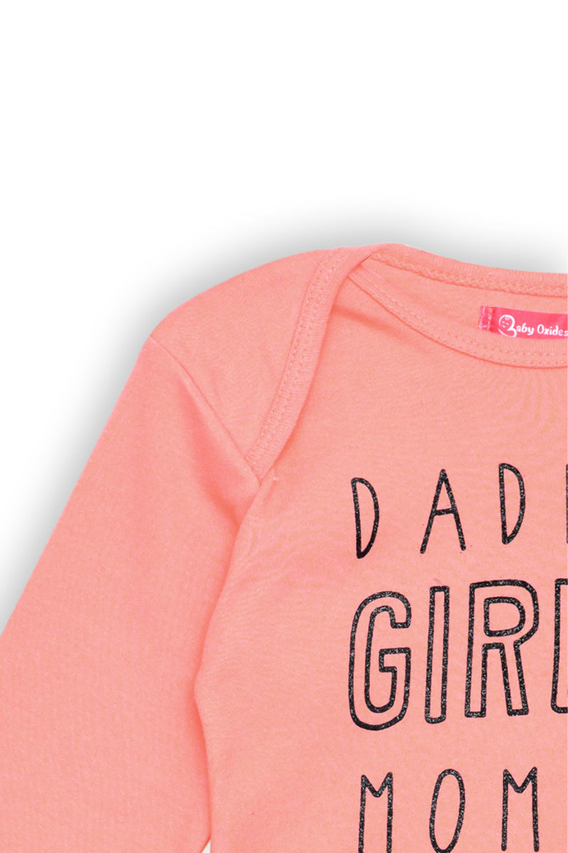 Baby Pink Romper Daddy's Girl Design