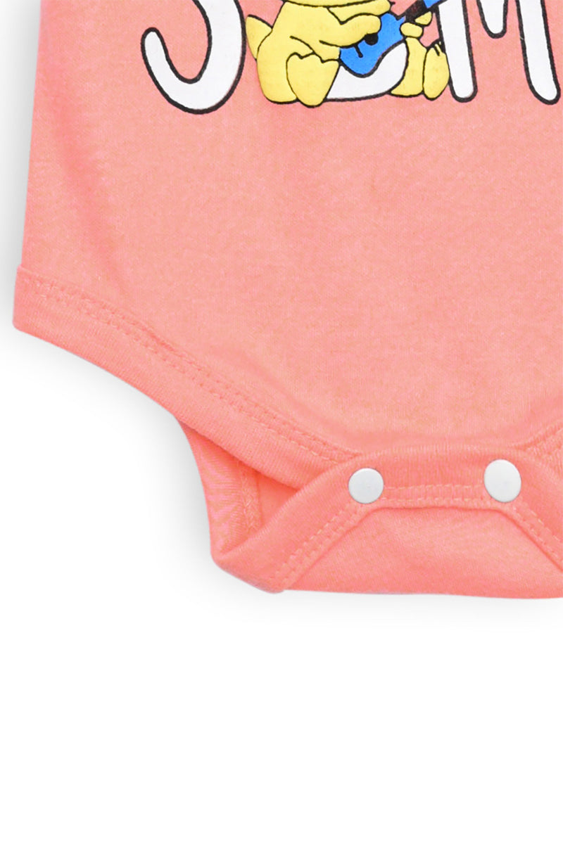 Baby Pink Baby Romper Forever Awesome Desgin