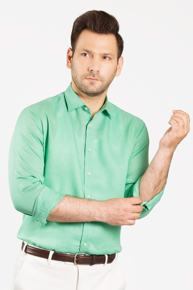 Ming Green Linen Shirt