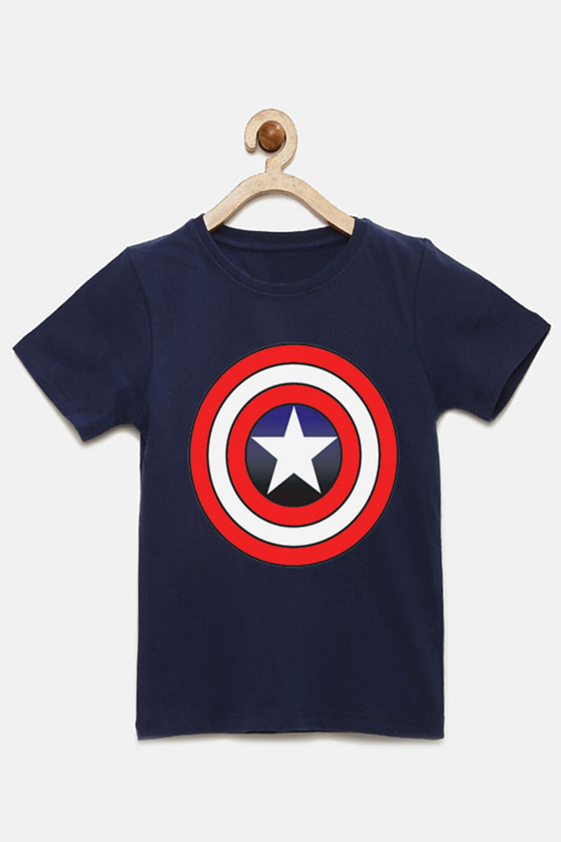Super Hero Kids T-Shirt, Captain America T-Shirt For Boys