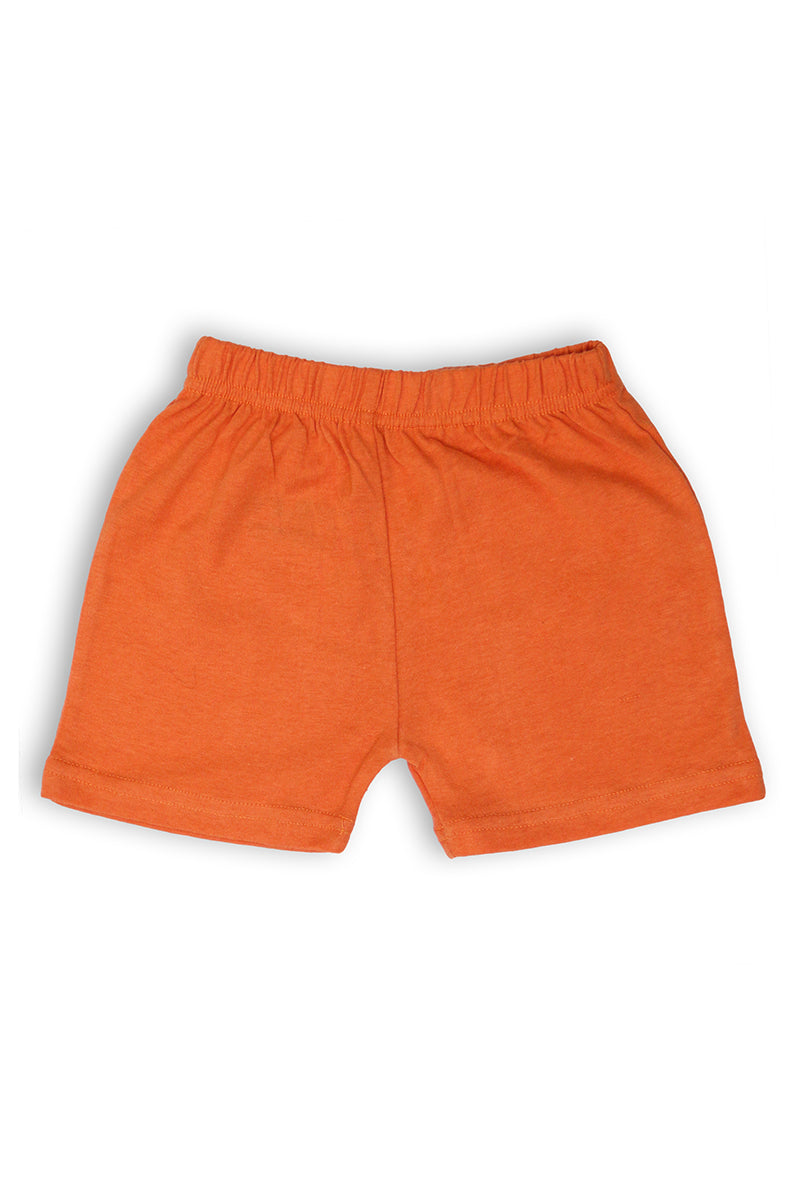Allurepremium Green Plain S-L Orange Shorts