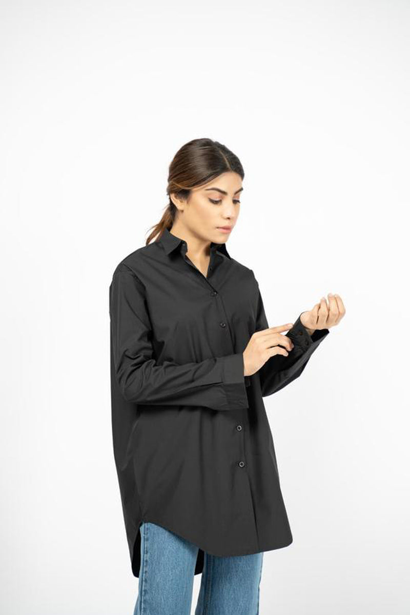 Over Sized Shirt - Black