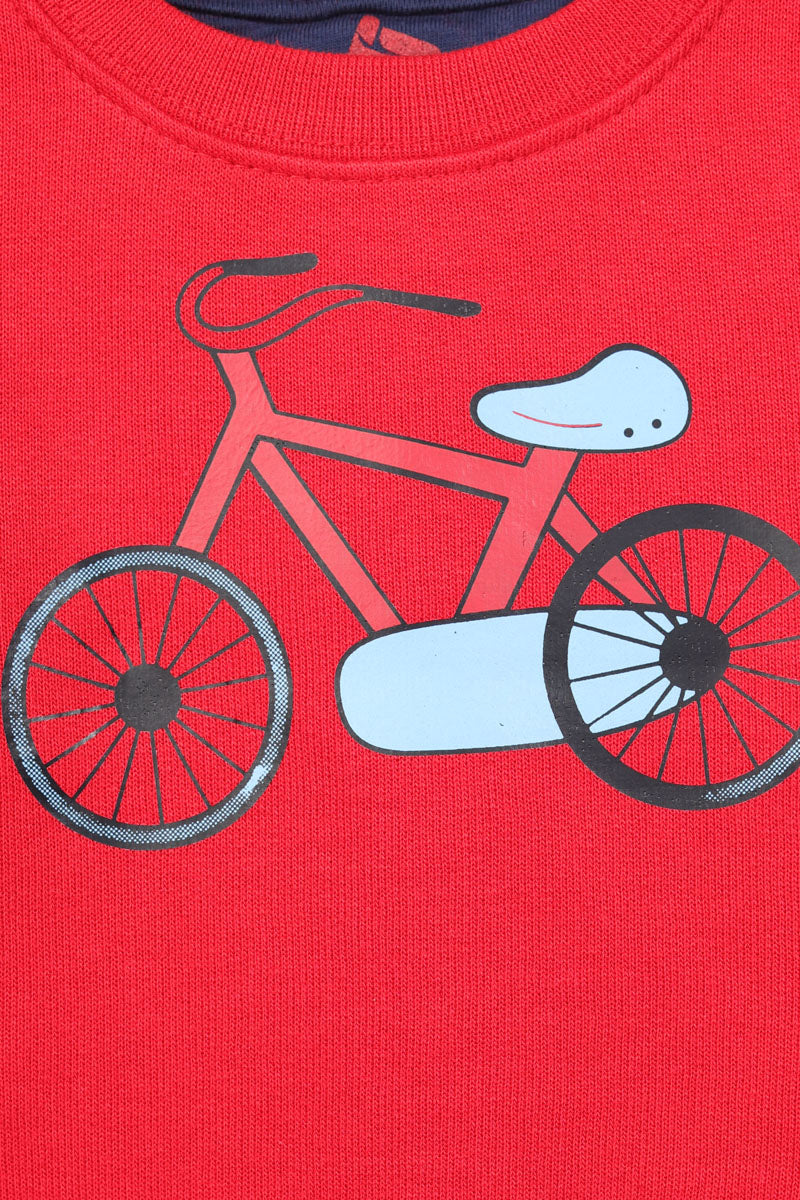 AllurePremium Sweat Shirt Red Bicycle
