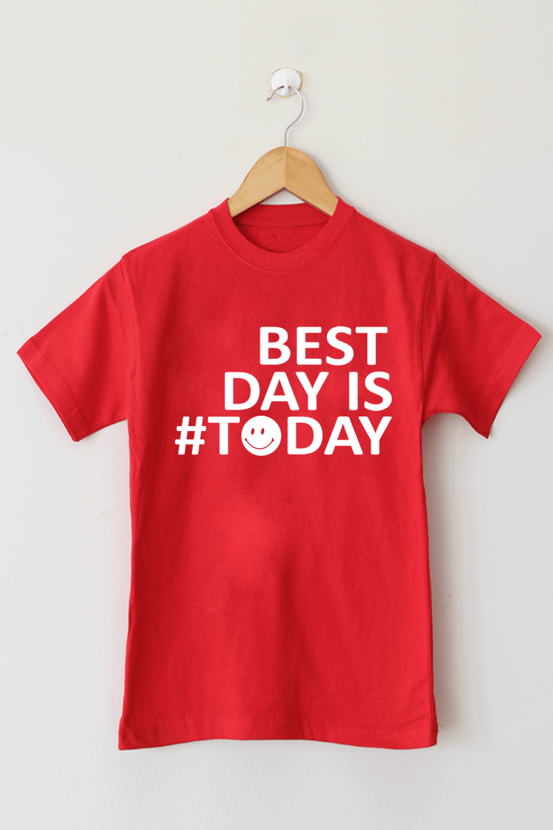BEST DAY IS TODAY T-SHIRT FOR MENS - BuyZilla.pk