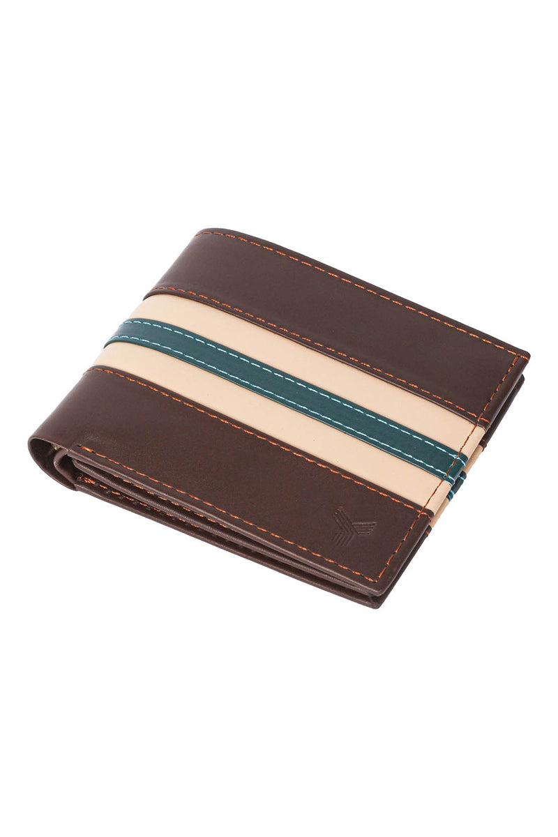 Stripe Wallet Brown