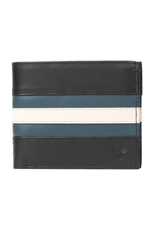 Stripe Wallet Black