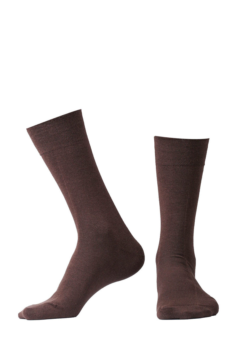 Solid Brown Socks