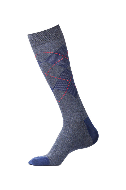 Grey Boxy Patterned Socks