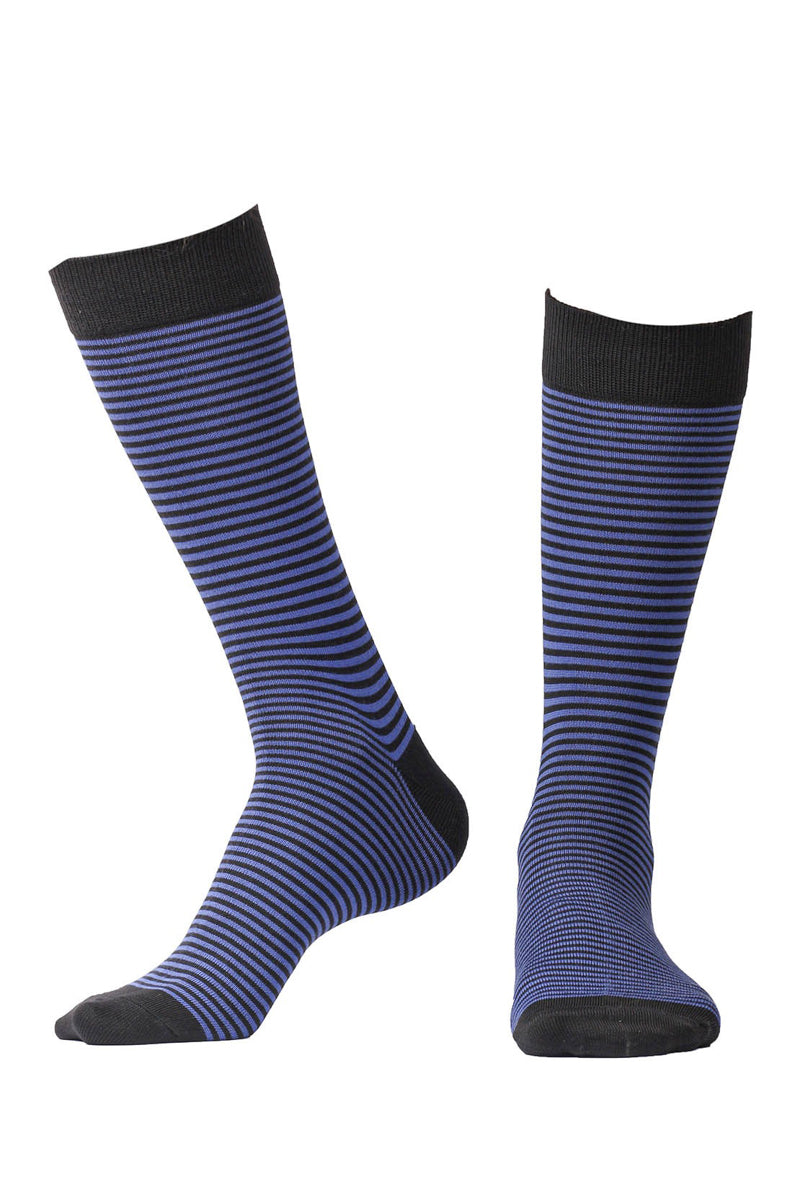 Blue Striped Socks