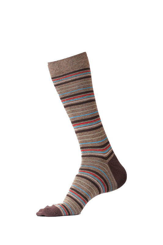 Brown Striped Socks