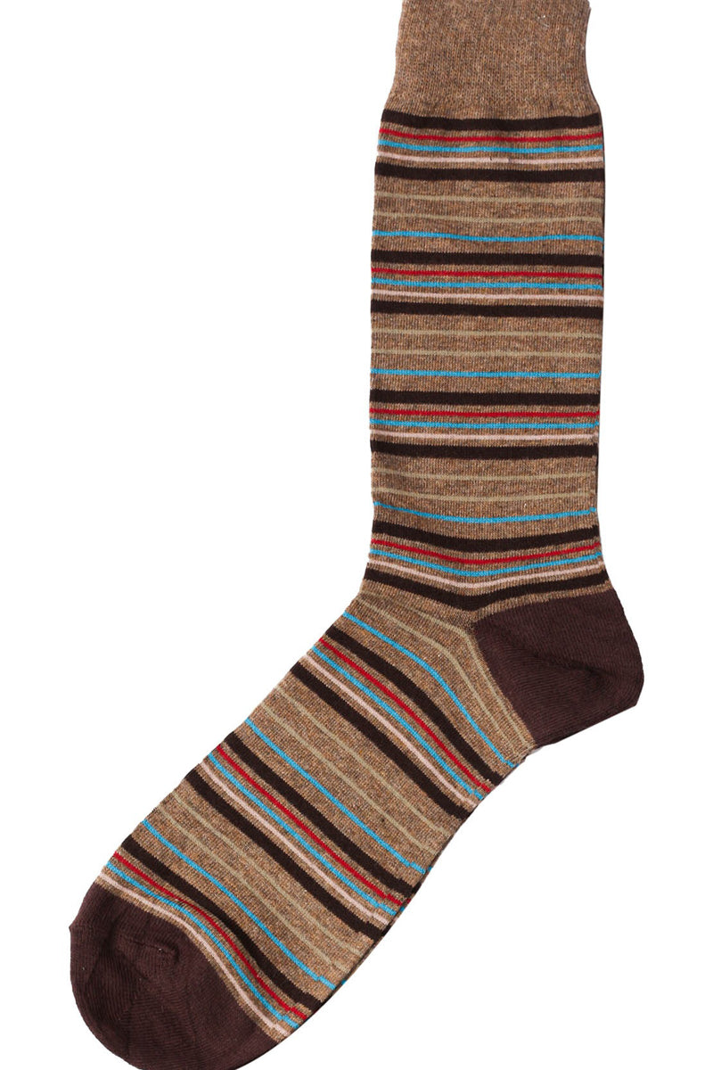 Brown Striped Socks