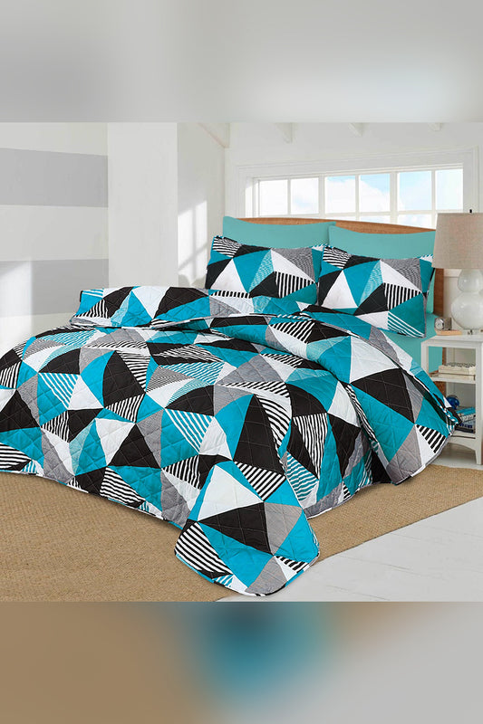 Triangular - 6 Pcs Summer Comforter Set (Light Filling)
