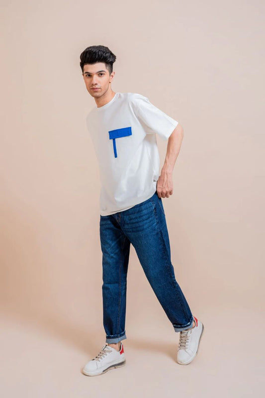 Electric Blue Pocket Flap T-Shirt