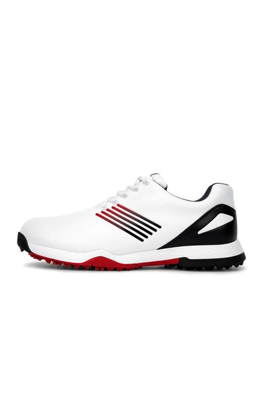 Tigerline Golf Tour Lite Spikeless Golf Shoes Red White