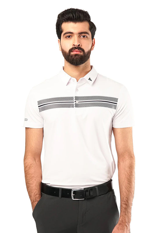 Tigerline Golf Victory Stripe Polo T-Shirt