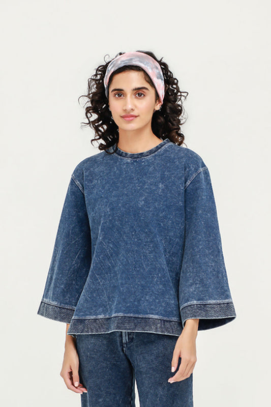 Women's Denim Sweatshirt