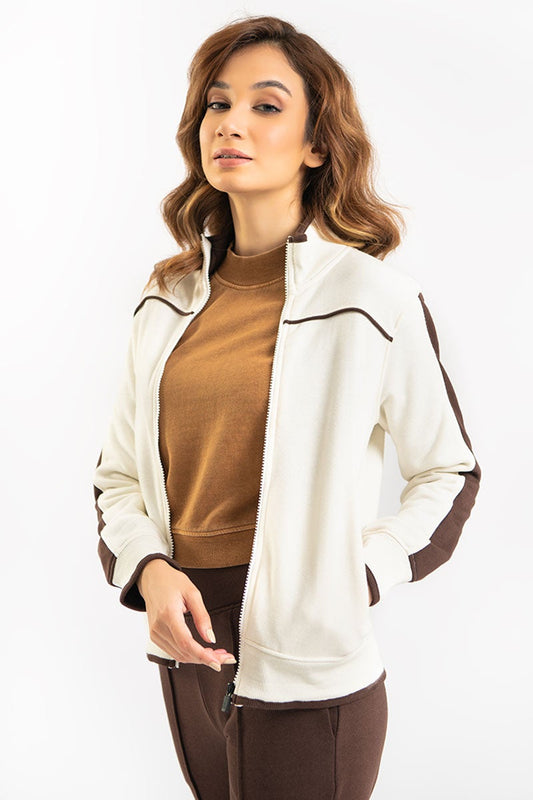 Brown Contrast Tracksuit