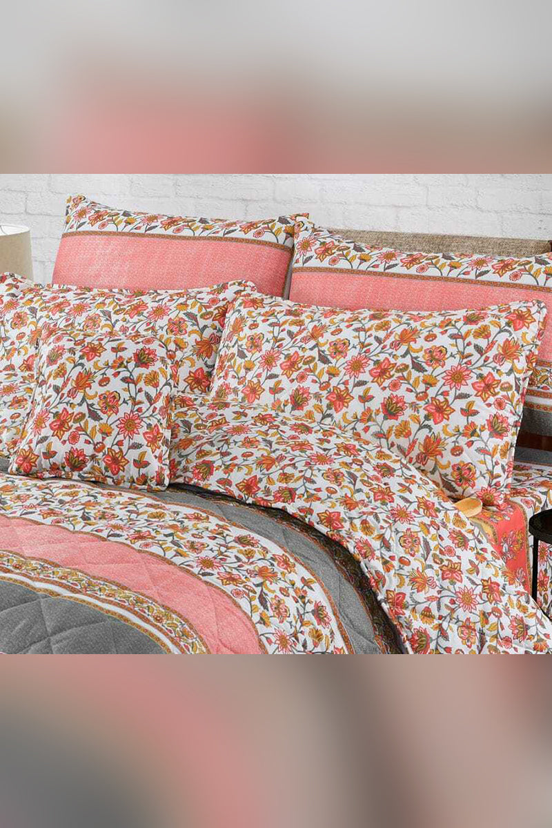 Pink Trouz - 7 Pcs Summer Comforter Set (Light Filling)