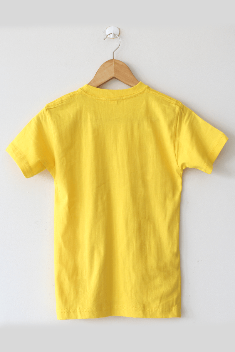 Basic Round Neck Half Sleeves Yellow T-Shirt For Womens - BuyZilla.pk