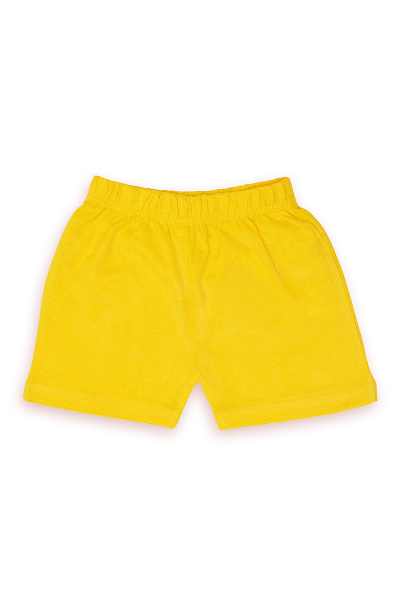 AllurePremium Yellow Plain H-S Yellow Shorts