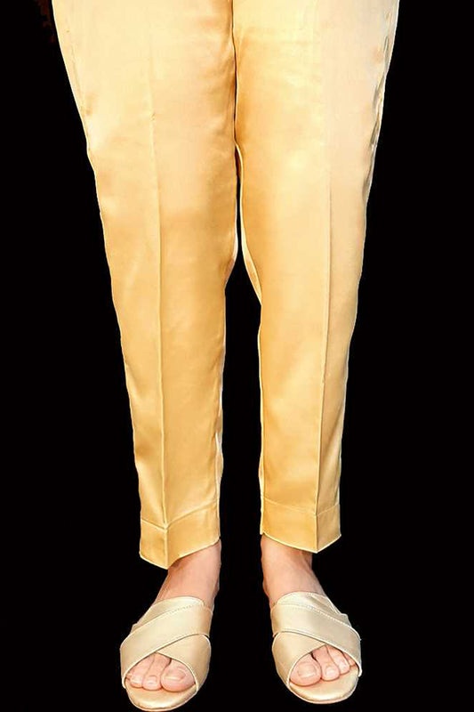 Silk - Trouser Pant - Gold - ZT132