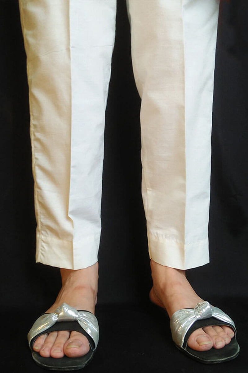 Khaddar - Winter Warm - Trouser Pant  - Off-White - ZT145