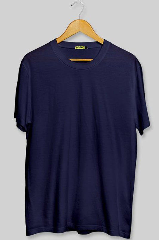 Cotton T-Shirt Navy Blue AE58