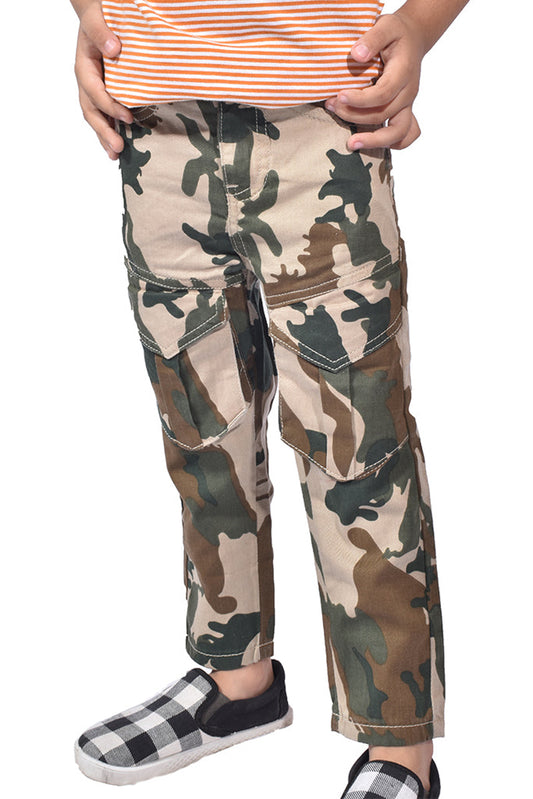 Boys Casual Camo Design Cotton Trouser KDS-CT-027-C-Trouser-W-19