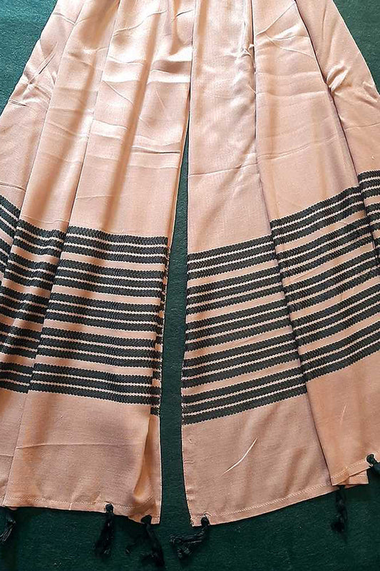 Striped Soft Cotton Scarf / Stole - 190 x 70 cm - Dark Green - ZSC93