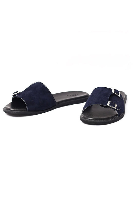Navy Suede Chappal