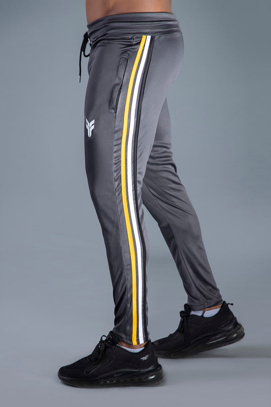 Grey Dry Fit Trouser with Three Stripes