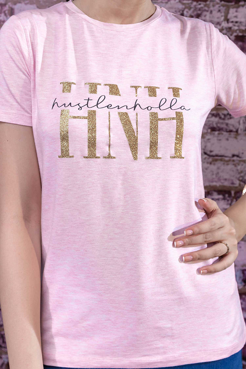 HNH Daphne Logo T-Shirt T021-PNK