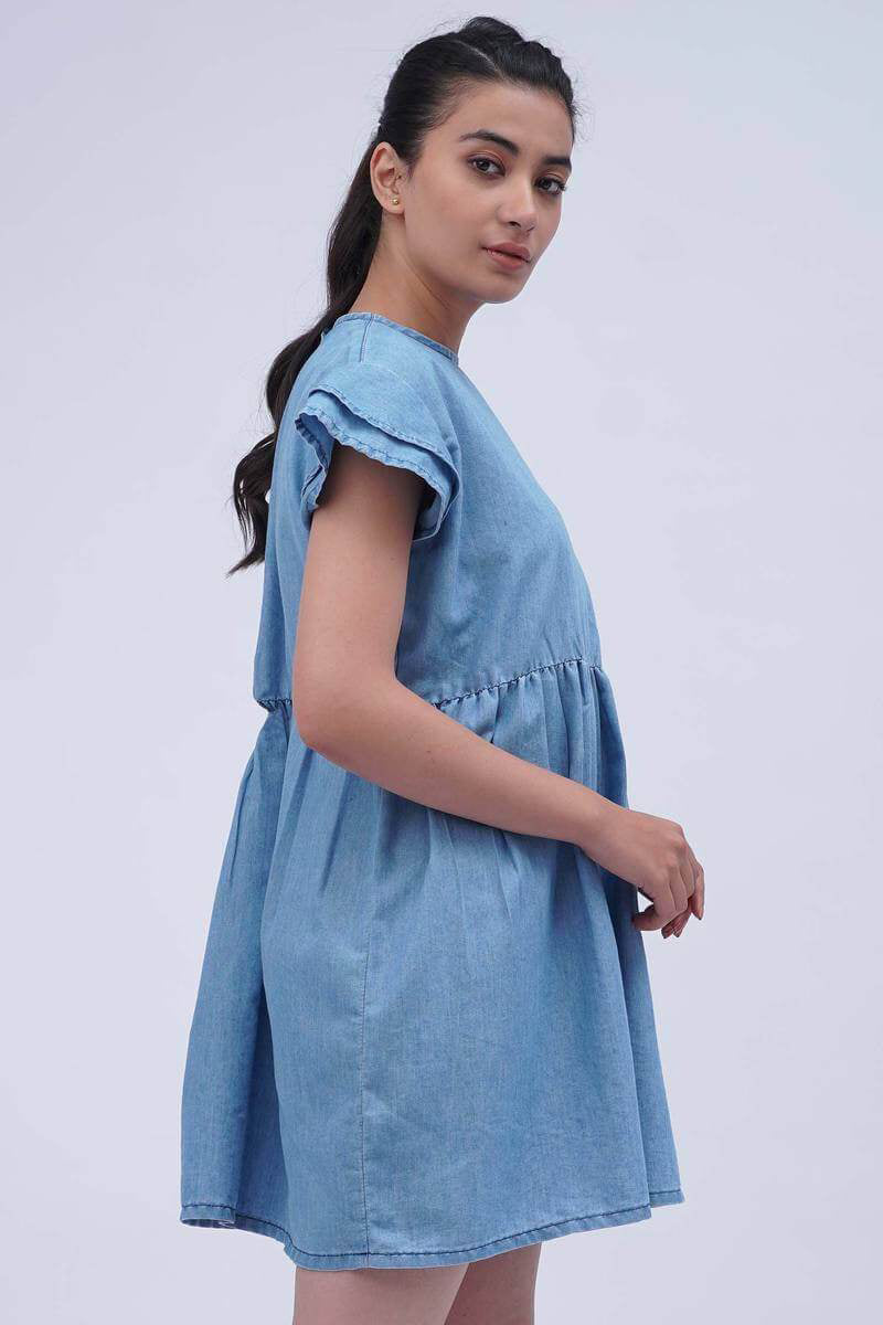 HNH Marceline Dress DS013-BLU