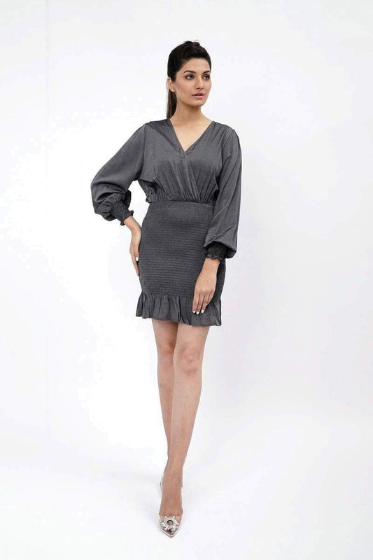 HNH Megara Dress DS049-GRY