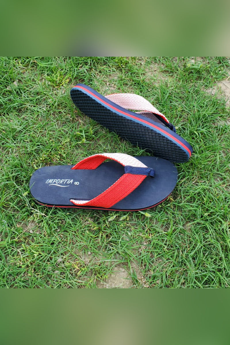 Red And White Flipflops