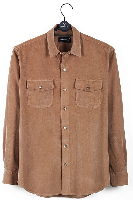 Light Brown Corduroy Shirt