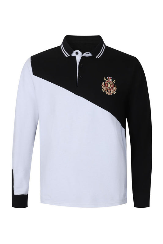 Premium Embroidered Polo Shirt With Panels HMKPW210036