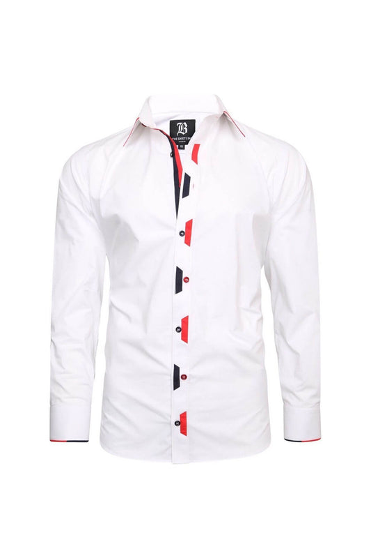 Men’s Italian Style White Regular Fit Formal Shirt