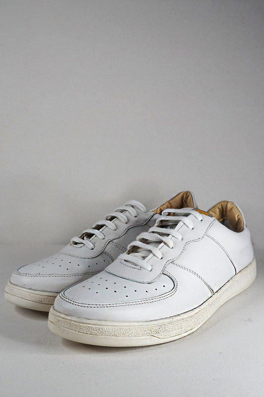 Hand Made Leather  White Shoe HMSLF20014